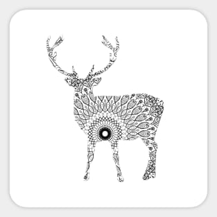 Stag deer mandala Sticker